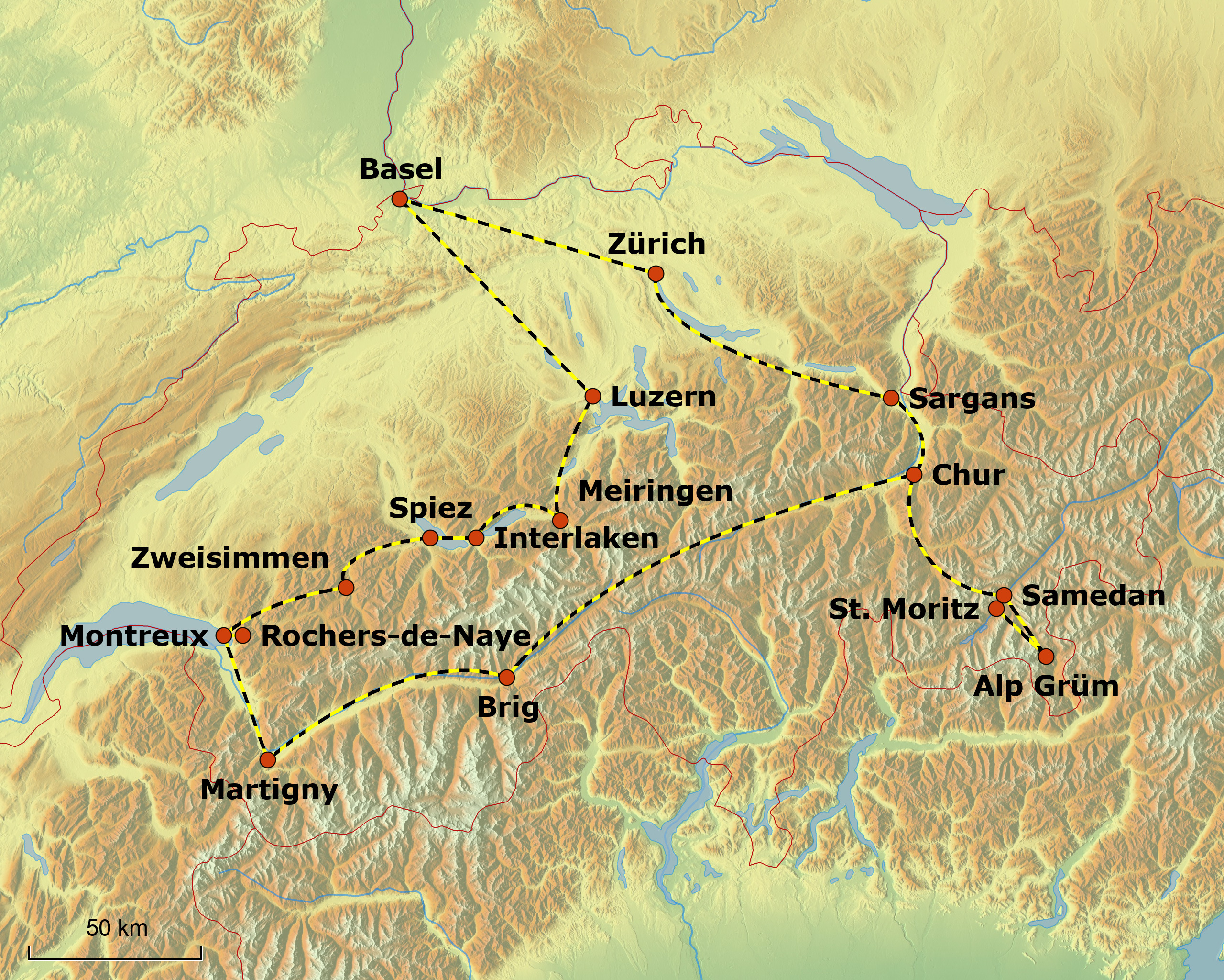 Berninaexpress, Glacierexpress, Golden Pass Panoramic, Bahnreisen | IGE