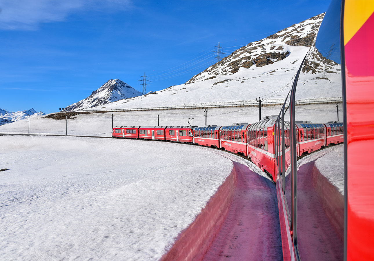 Berninaexpress, Glacierexpress, Golden Pass Panoramic, Bahnreisen | IGE - IGE Erlebnisreisen | (c) Markus Endt