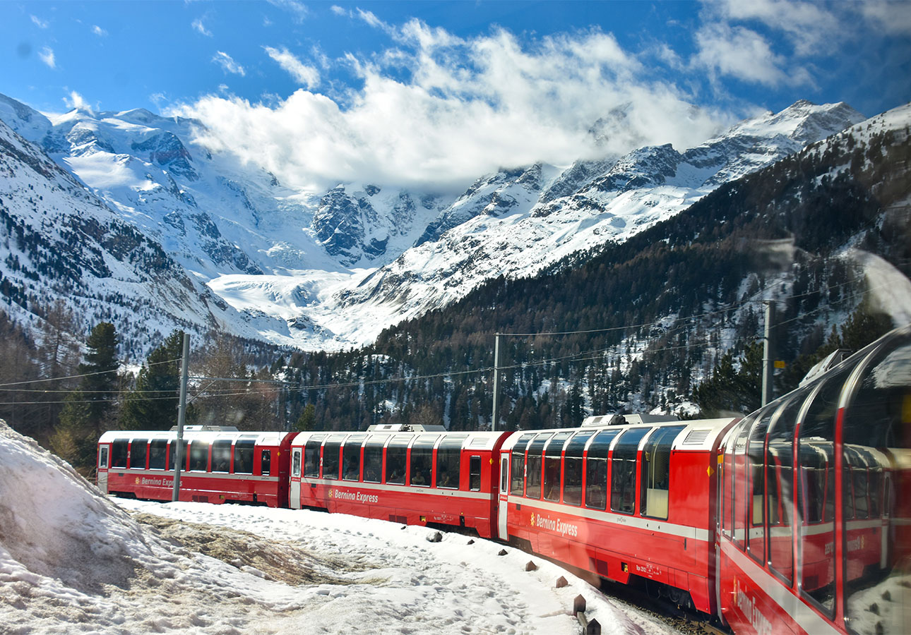 Berninaexpress, Glacierexpress, Golden Pass Panoramic, Bahnreisen | IGE - IGE Erlebnisreisen | (c) Markus Endt