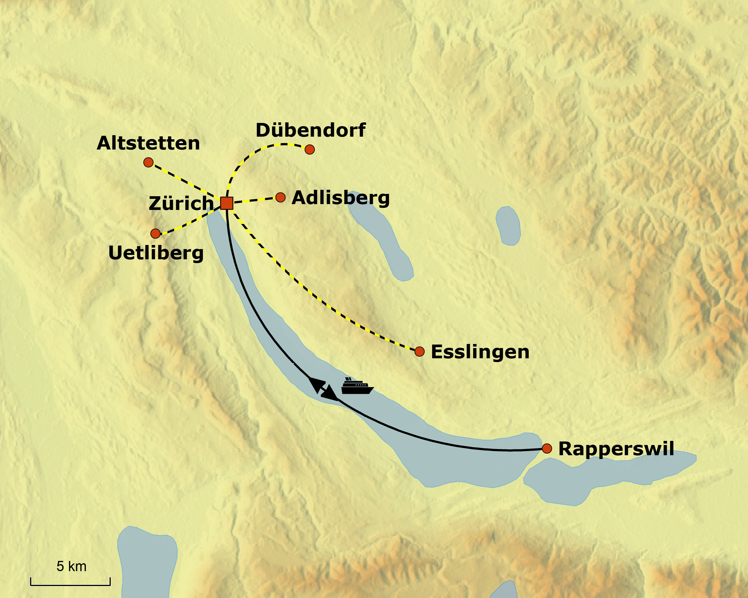 Reisebild Landkarte