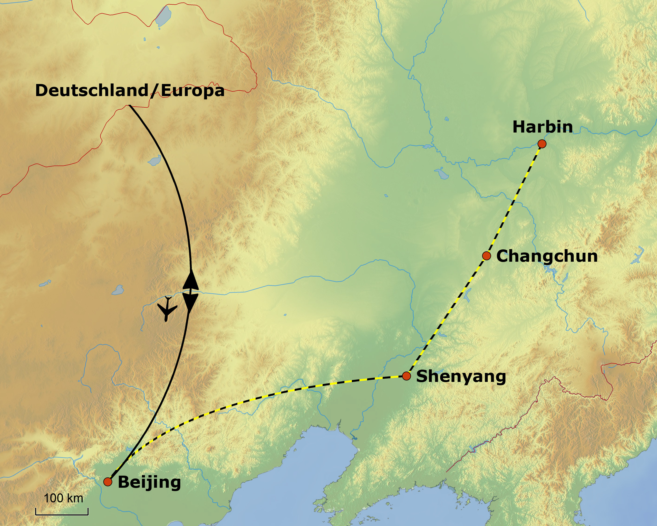 Reisebild Landkarte